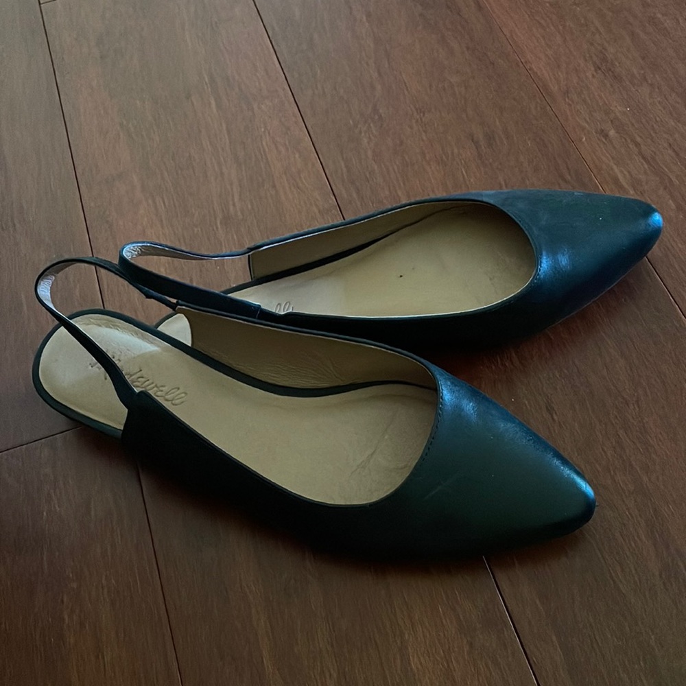 Madewell leather sling backs
